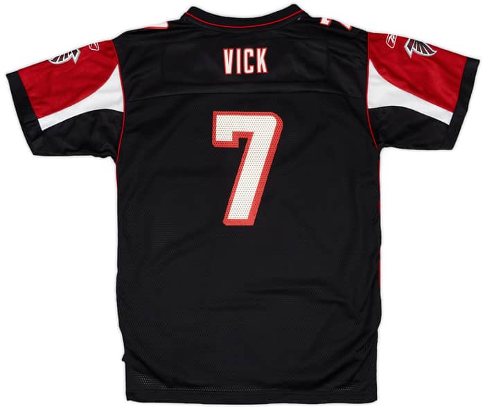 2005-06 Atlanta Falcons Vick #7 Reebok On Field Alternate Jersey - 8/10 - (XL.Boys)