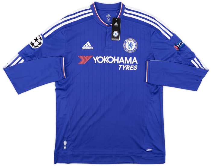 2015-16 Chelsea Match Issue Champions Legue Signed Home L/S Shirt Zouma #5