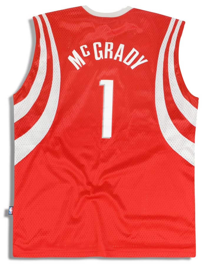 2004-06 Houston Rockets McGrady #1 Reebok Swingman Jersey (Away) L