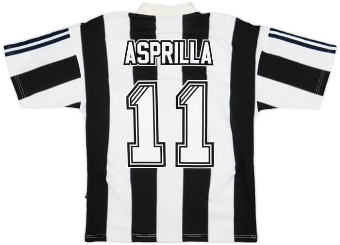 1995-97 Newcastle Home Shirt Asprilla #11 - 7/10 - (S)