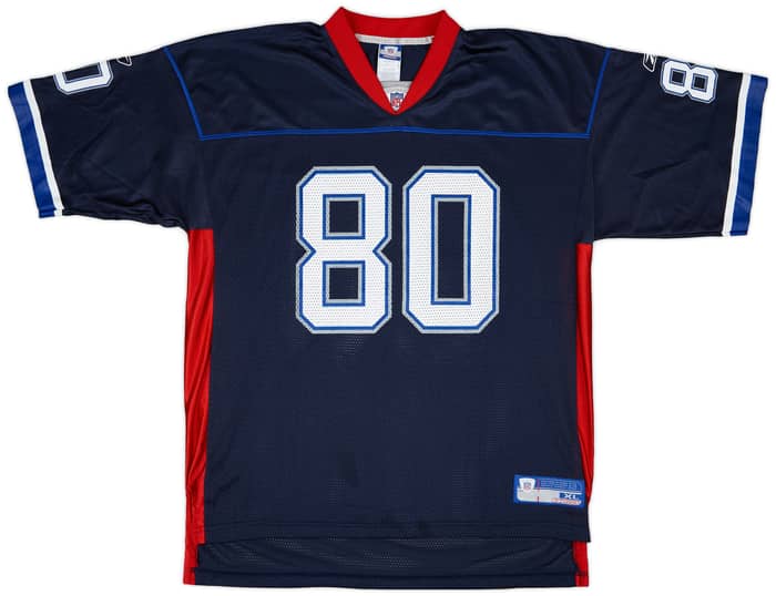 2002-04 Buffalo Bills Moulds #80 Reebok On Field Home Jersey - 9/10 - (XL)