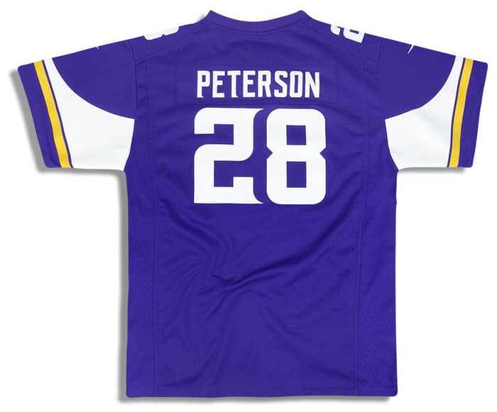 2013-16 Minnesota Vikings Peterson #28 Nike Game Jersey (Home) Y