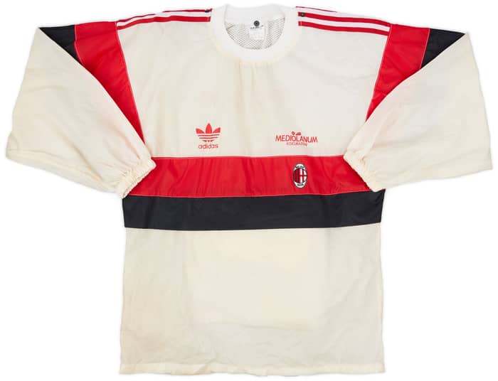 1990-92 AC Milan adidas Hooded Drill Top - 5/10 - (S)