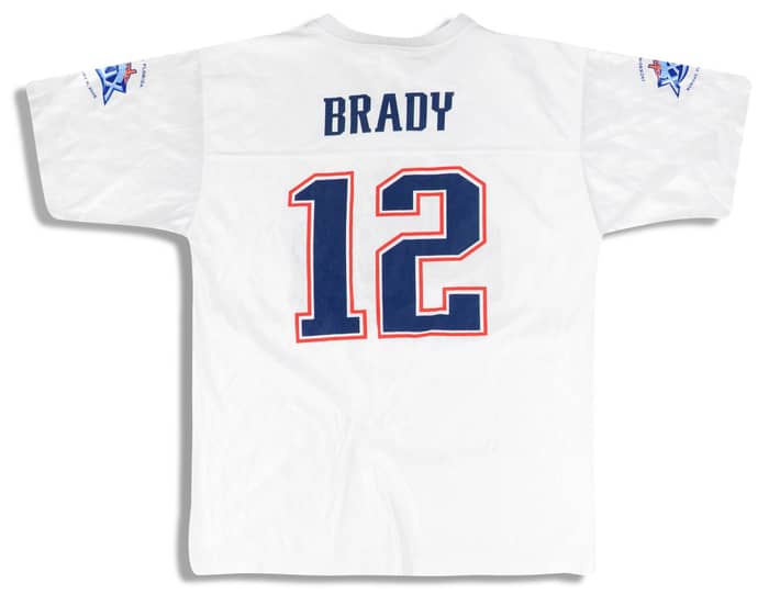 2004 New England Patriots Brady #12 AFC Champions Jersey Y