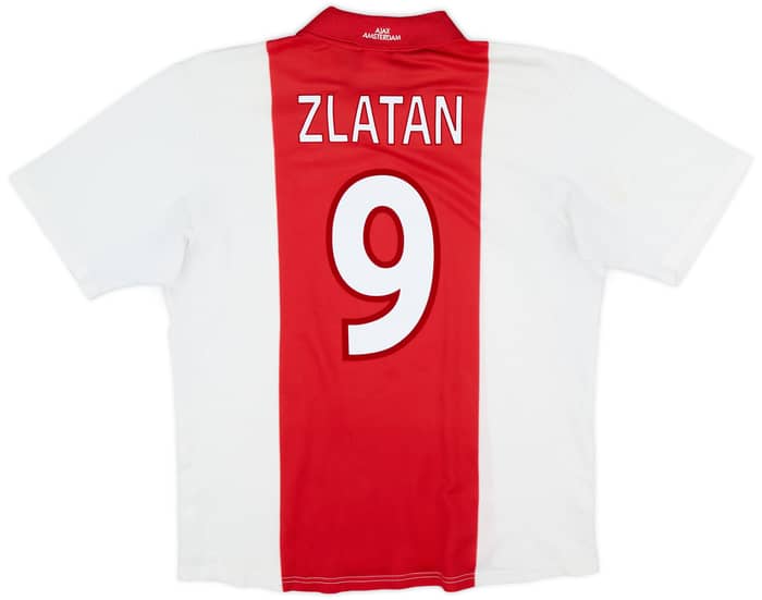 2001-02 Ajax Home Shirt Zlatan #9 - 8/10 - (L)