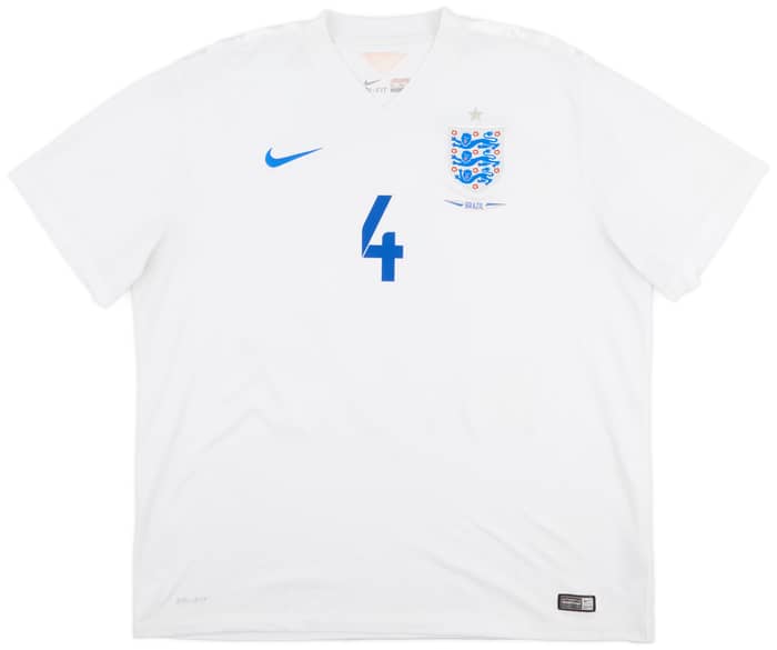 2014-15 England Home Shirt Gerrard #4 - 6/10 - (XXL)