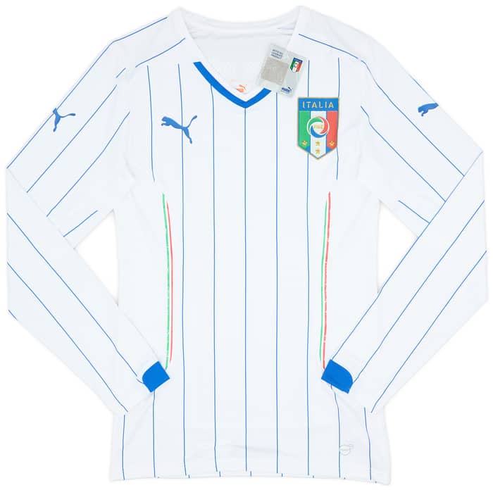 2014-15 Italy Player Issue Away L/S Shirt (L)