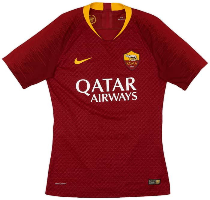 2018-19 Roma Authentic Home Shirt Dzeko #9 - 10/10 - (S)