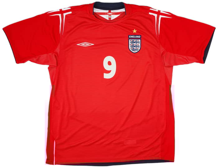 2004-06 England Away Shirt Rooney #9 - 6/10 - (XL)
