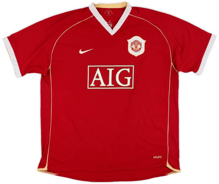 2006-07 Manchester United Home Shirt Scholes #18 - 7/10 - (XXL)
