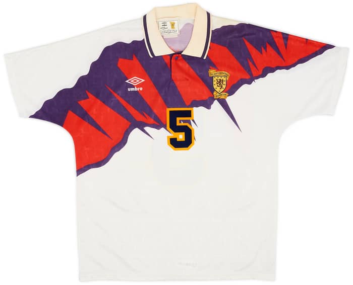 1991-93 Scotland Away Shirt McCoist #5 - 5/10 - (L)