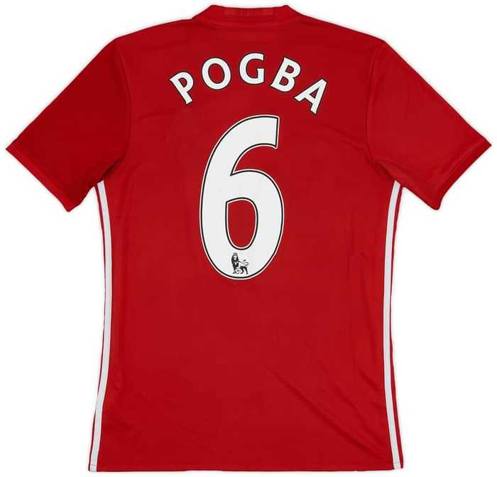 2016-17 Manchester United Home Shirt Pogba #6 - 6/10 - (S)