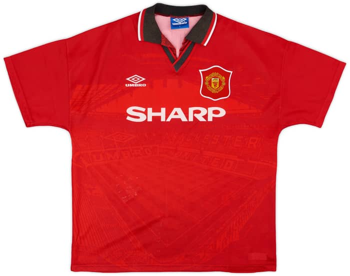 1994-96 Manchester United Home Shirt Cantona #7 - 6/10 - (L)