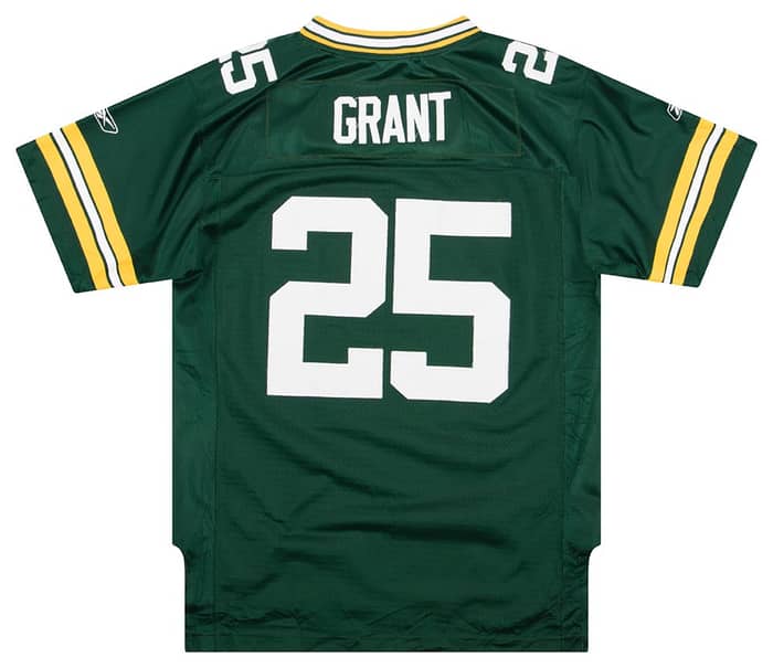 2008-11 Green Bay Packers Grant #25 Reebok Premier Jersey (Home) Y