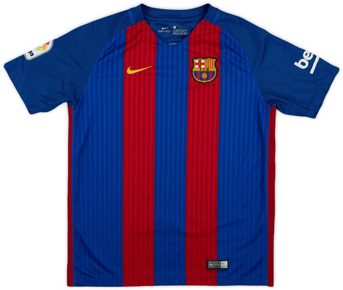 2016-17 Barcelona Home Shirt - 8/10 - (L.Boys)