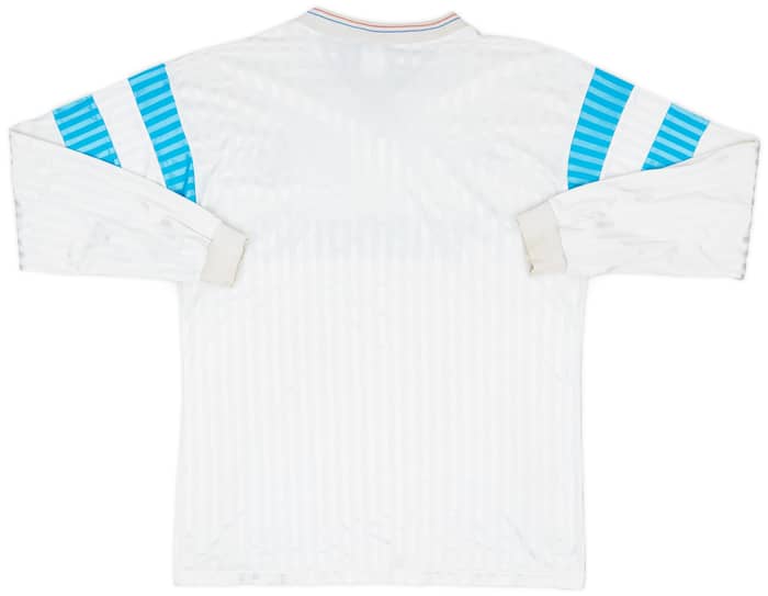 1990-91 Olympique Marseille Home L/S Shirt - 6/10 - (L)