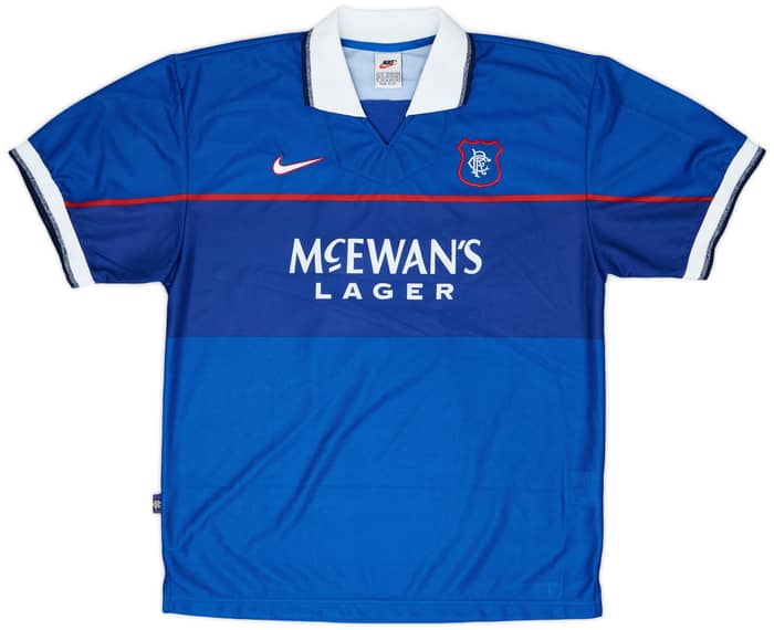1997-98 Rangers Match Issue Home Shirt Negri #9