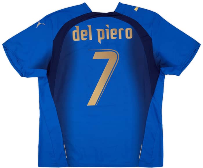2006 Italy Home Shirt Del Piero #7 - 6/10 - (XL)