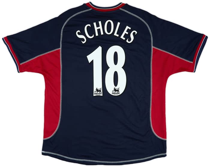 2000-01 Manchester United Third Shirt Scholes #18 - 8/10 - (XL)
