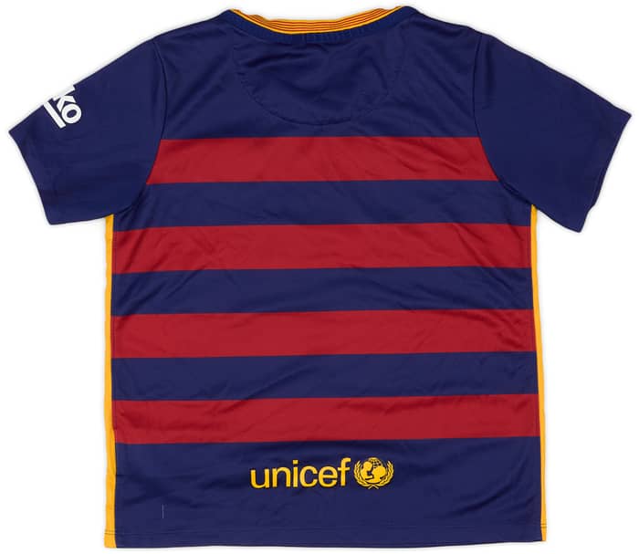 2015-16 Barcelona Home Shirt - 8/10 - (S.Boys)
