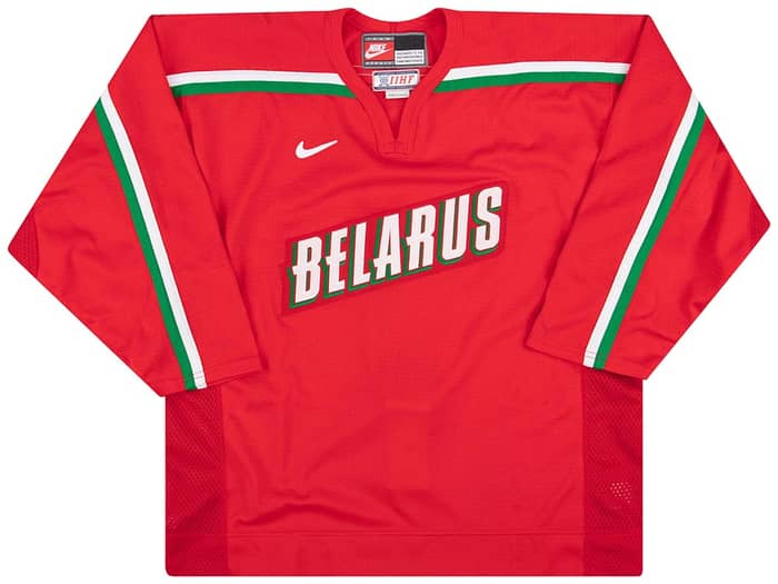1998-02 Belarus National Hockey Team Authentic Nike Jersey (Home) XL