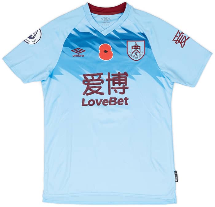 2019-20 Burnley Match Issue Away Shirt Drinkwater #8