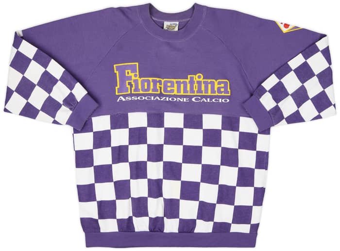 1990-91 Fiorentina Le Felpe Dei Grandi Club Sweat Top - 8/10 - (L)