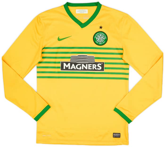 2013-14 Celtic Away L/S Shirt Virgil #5 - 9/10 - (S)