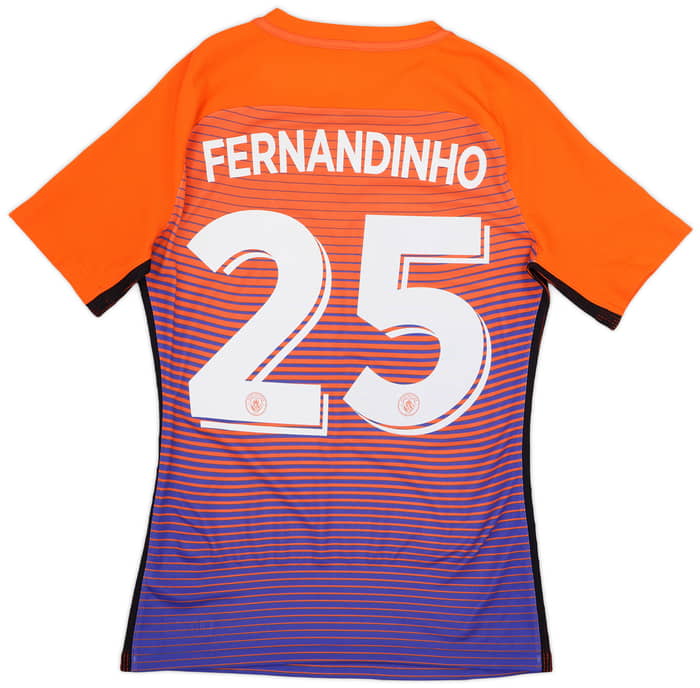 2016-17 Manchester City Authentic Third Shirt Fernandinho #25 - 9/10 - (M)