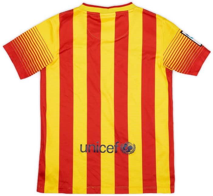 2013-15 Barcelona Away Shirt - 7/10 - (S.Boys)