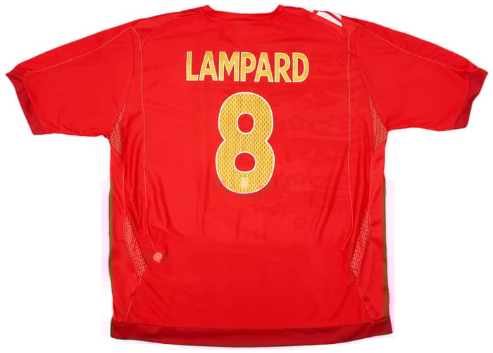 2006-08 England Away Shirt Lampard #8 - 6/10 - (XXL)