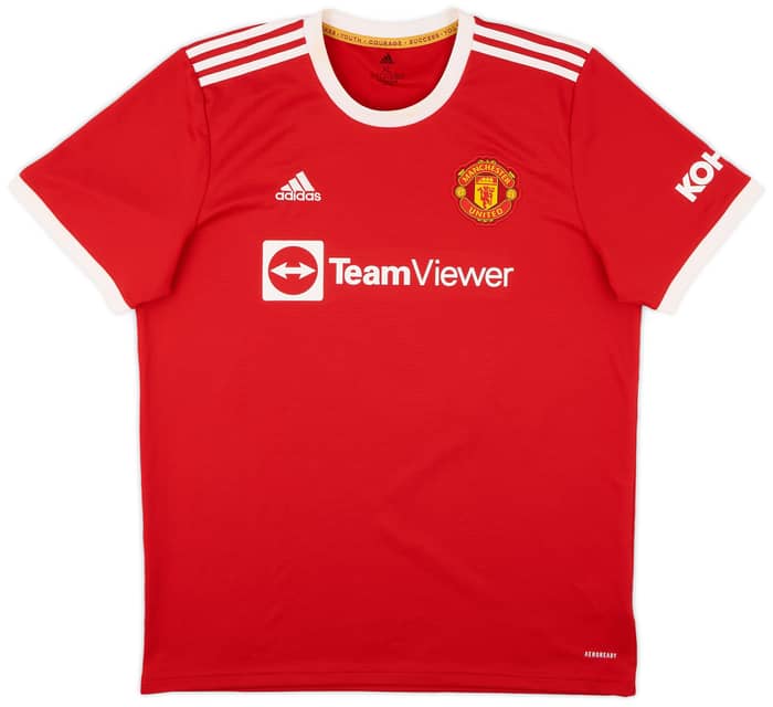 2021-22 Manchester United Home Shirt R.Varane #19 - 9/10 - (XL)