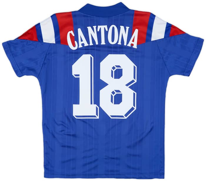 1992-94 France Home Shirt Cantona #18 - 8/10 - (S)
