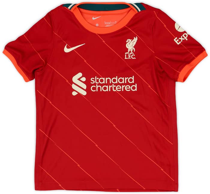 2021-22 Liverpool Home Full Kit - 10/10 - (4-5 Years)