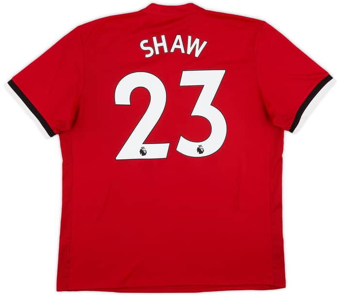2017-18 Manchester United Home Shirt Shaw #23 - 8/10 - (XL)