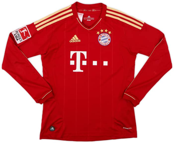 2011-13 Bayern Munich Home L/S Shirt Muller #25 - 5/10 - (L.Boys)