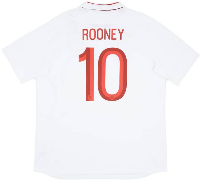 2012-13 England Home Shirt Rooney #10 (XXL)