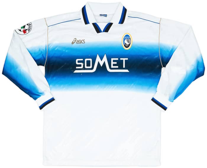 1997-98 Atalanta Match Worn Away L/S Shirt Caccia #11