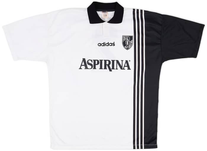1996-97 Vitoria Guimaraes Match Worn UEFA Cup Home Shirt Jose Carlos #2