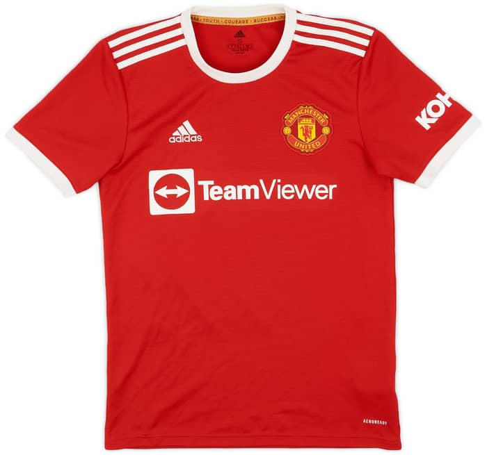 2021-22 Manchester United Home Shirt R. Varane #19 - 9/10 - (S)