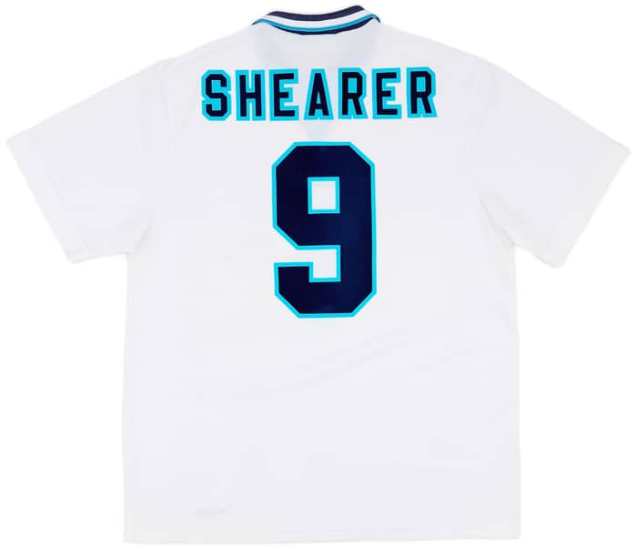 1995-97 England Home Shirt Shearer #9 - 9/10 - (XL)