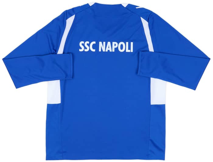 2014-15 Napoli Player Issue Training L/S Tee # - 7/10 - (XL)