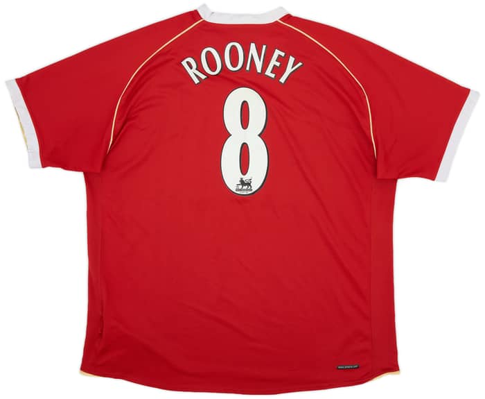 2006-07 Manchester United Home Shirt Rooney #8 - 5/10 - (XXL)