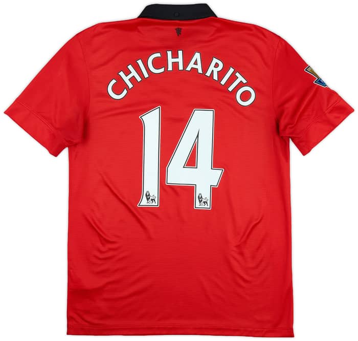 2013-14 Manchester United Home Shirt Chicharito #14 - 8/10 - (M)