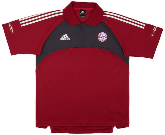 2002-03 Bayern Munich Player Issue adidas 1/4 Zip Polo Shirt - 9/10 - (L)