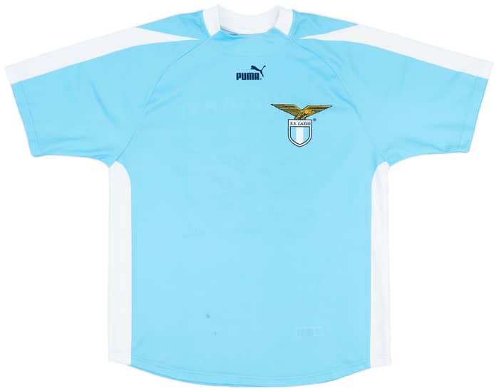 2003-04 Lazio 'Signed' Basic Home Shirt - 6/10 - (L)