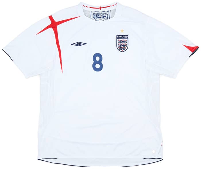 2005-07 England Home Shirt Lampard #8 - 7/10 - (XXL)