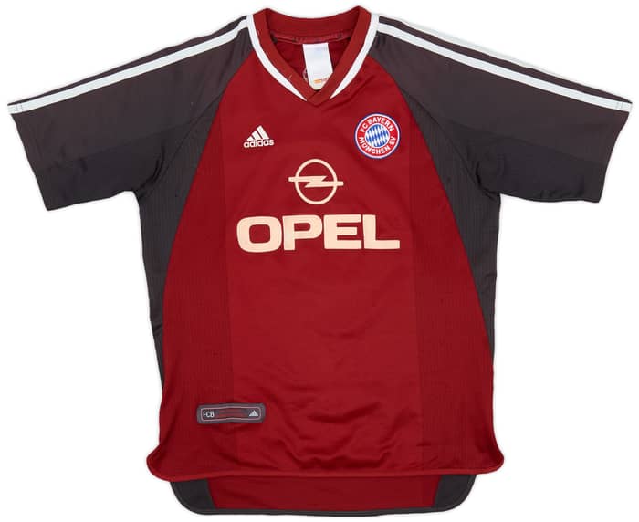 2001-02 Bayern Munich Home Shirt Elber #9 - 7/10 - (XL.Boys)