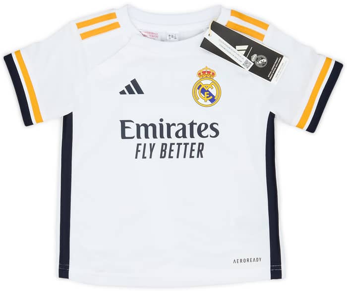 2023-24 Real Madrid Home Shirt & Shorts Kit Vini Jr. #7 (12-18 Months)