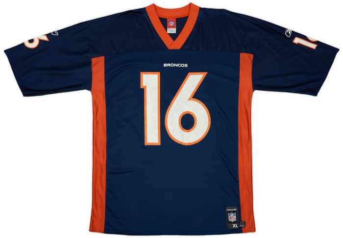 2005-06 Denver Broncos Plummer #16 Reebok Replica Home Jersey - 8/10 - (XL)